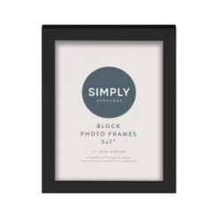 Simply Everyday 5 X 7" Block Frames 3pk - Black 5 Simply Everyday 5 X 7" Block Frames 3pk - Black -Decorative Accessories Shop 290764 3pk simply everyday block frames 5x7 black 3