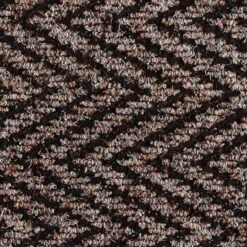 B&M Half Moon Indoor Chevron Doormat 40 X 70cm -Decorative Accessories Shop 319759 Half Moon Indoor Chevron Mat 40x70cm brown detail 2