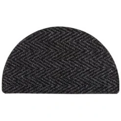 B&M Half Moon Indoor Chevron Doormat 40 X 70cm -Decorative Accessories Shop 319759 Half Moon Indoor Chevron Mat 40x70cm dark grey