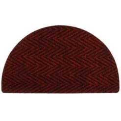 B&M Half Moon Indoor Chevron Doormat 40 X 70cm -Decorative Accessories Shop 319759 Half Moon Indoor Chevron Mat 40x70cm red