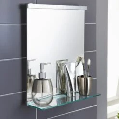 B&M Premium Bathroom Mirror With Shelf