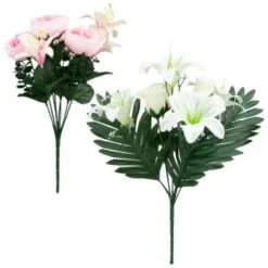 B&M Medium Flower Bunch - Pink 5 B&M Medium Flower Bunch - Pink -Decorative Accessories Shop 355635 medium bunch