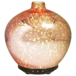 Essence Colour Changing Rose Gold Aroma Diffuser -Decorative Accessories Shop 363278 colour changing glass aroma diffuser rosa yellow