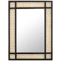 B&M Cane Border Mirror