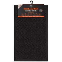 B&M Ultimate Trap Mat 45 X 75cm - Black -Decorative Accessories Shop 379124 durable ultimate sculpted trap mat 45x75cm black