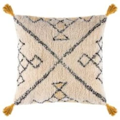 B&M Cleo Tribal Tufted Cushion With Tassels - Multi
