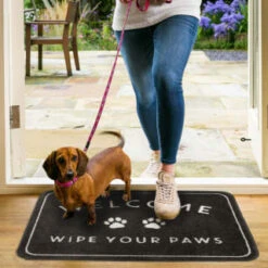B&M Washable Pet Doormat - Wipe Your Paws -Decorative Accessories Shop 385004 pet washable doormat 4