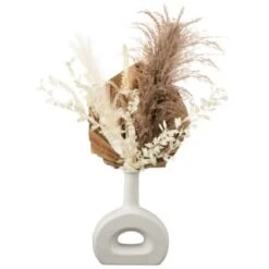 Decorative Accessories Shop 27 B&M Donut Vase With Dried Flowers