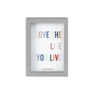 B&M Colourblock Frame 4 X 6" - Silver 2 B&M Colourblock Frame 4 X 6" - Silver - Image 2