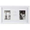 B&M Three Photo New York Photo Frame - White