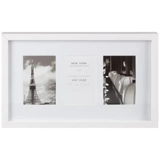 B&M Three Photo New York Photo Frame - White 1 B&M Three Photo New York Photo Frame - White
