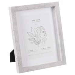 B&M Concrete Effect Photo Frame 6 X 8"