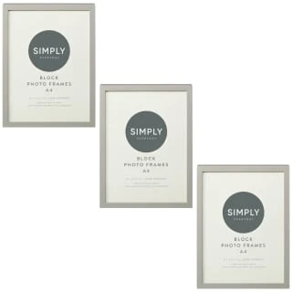 Simply Everyday A4 Block Frames 3pk - Grey 1 Simply Everyday A4 Block Frames 3pk - Grey